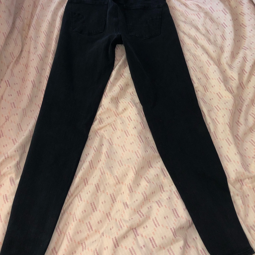 american eagle black skinny jeans/jeggings